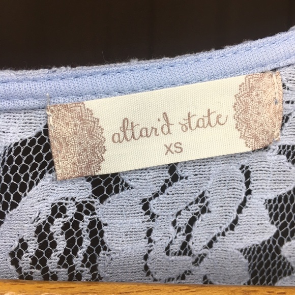 Altar’d State baby blue lace dress size XS - Picture 3 of 6